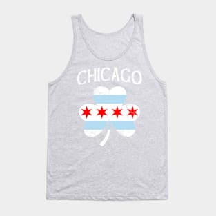 Chicago Irish Flag Shamrock St Patrick's Day Tank Top